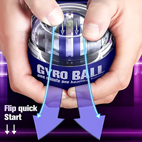 JIN BD Gyroscopic Wrist Trainer Ball with LED