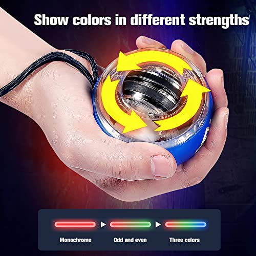 JIN BD Gyroscopic Wrist Trainer Ball with LED
