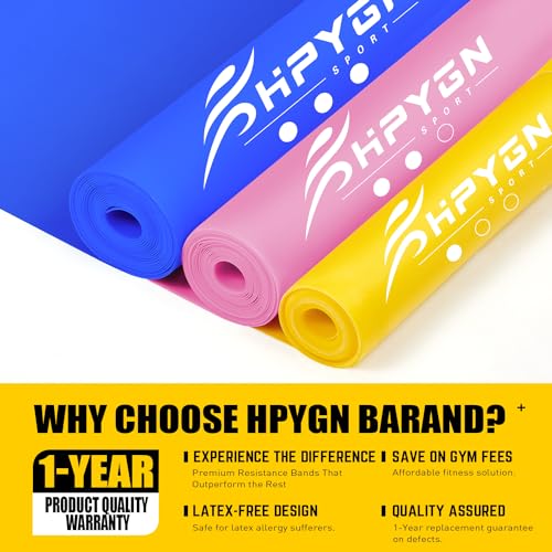 HPYGN 6.9 Ft Resistance Bands for Women Workouts