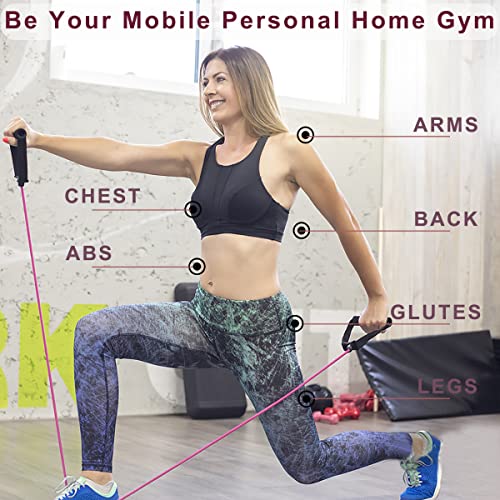 Adjustable Resistance Bands with Handles for Workouts