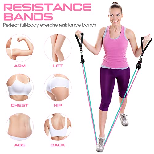 RENRANRING 150LBS Resistance Bands Set for Workouts