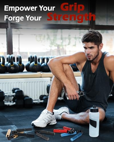 Hozzen 6-Pack Grip Strength Trainer Set
