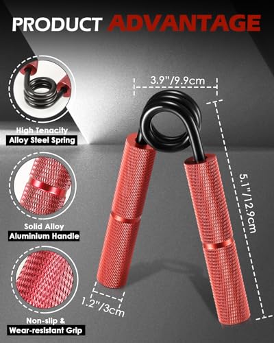 Hozzen 6-Pack Grip Strength Trainer Set