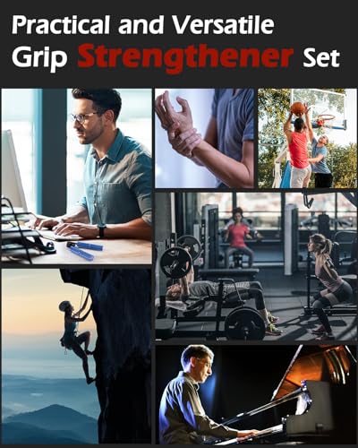 Hozzen 6-Pack Grip Strength Trainer Set