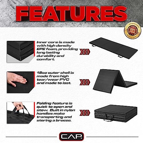 CAP Barbell Folding Anti-Tear Exercise Gymnastics Balance Mat