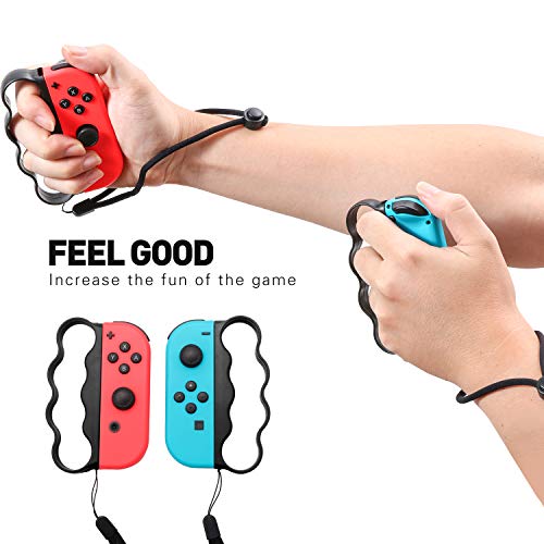 Fitness Boxing Controller Grips for Nintendo Switch - Black
