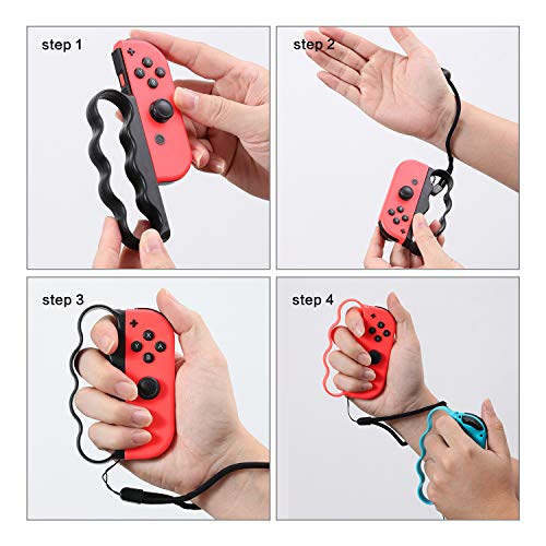 Fitness Boxing Controller Grips for Nintendo Switch - Black
