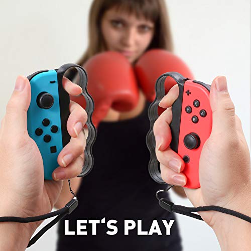 Fitness Boxing Controller Grips for Nintendo Switch - Black