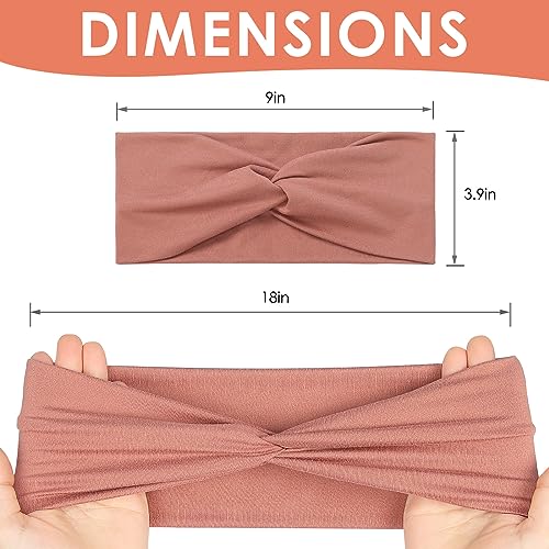 12 Pack Soft Stretchy Women's Yoga Headbands
