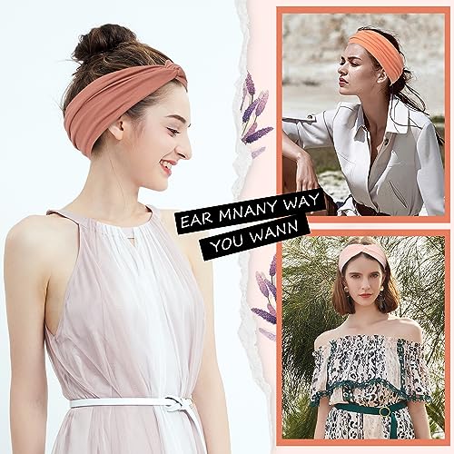 12 Pack Soft Stretchy Women's Yoga Headbands