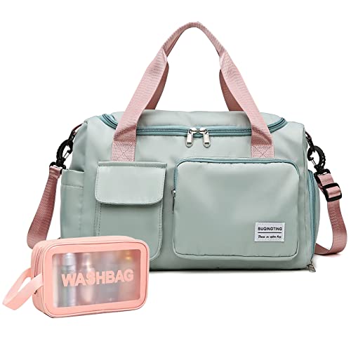 Waterproof Women's Small Gym Duffle Bag with Shoe Compartment
