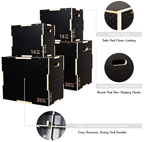 Wooden Plyo Box for Jumping Exercise, Various Sizes