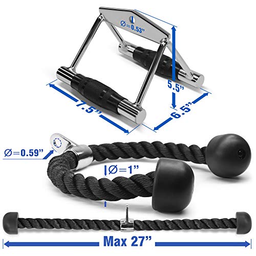 Yes4All 2-in-1 Cable Attachment for Triceps