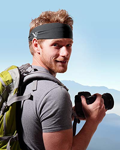 Vgogfly 4-Pack Men's Running Headbands & Sweatbands