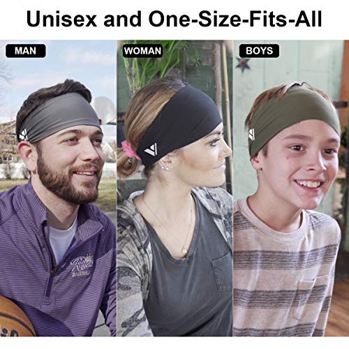 Vgogfly 4-Pack Men's Running Headbands & Sweatbands