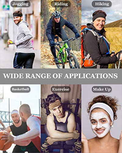 Vgogfly 4-Pack Men's Running Headbands & Sweatbands