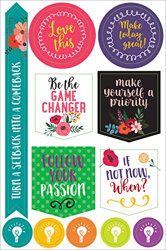 Wake Up Kick Ass Repeat Planner Stickers Set