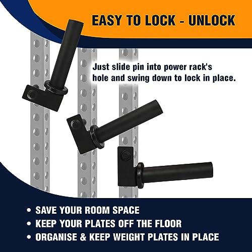 Yes4All Olympic Weight Plate Holder for Power Racks