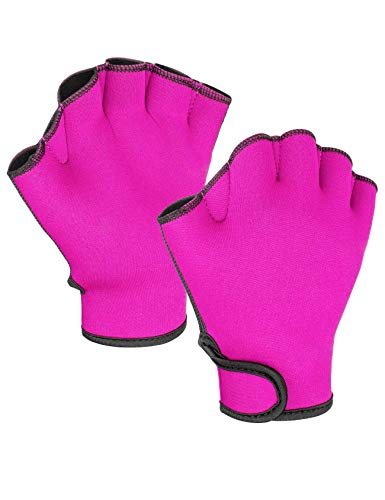 FitsT4 Webbed Paddle Swim Gloves for Aqua Fitness
