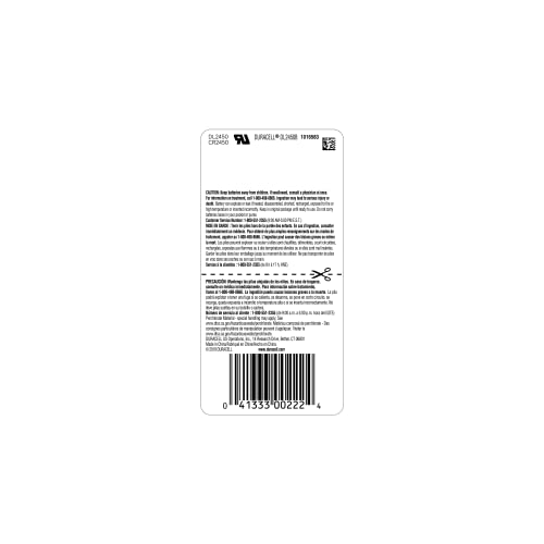 DURACELL 2450 3V Lithium Coin Battery Pack
