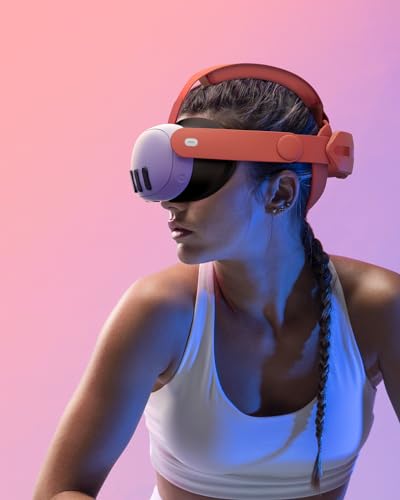 Aubika Adjustable Orange Head Strap for Meta Quest