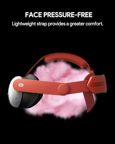 Aubika Adjustable Orange Head Strap for Meta Quest