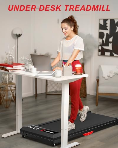 Compact Under Desk Incline Treadmill for Cardio
