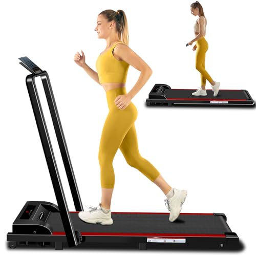 MUDFAC 2-in-1 Compact Walking Pad Treadmill