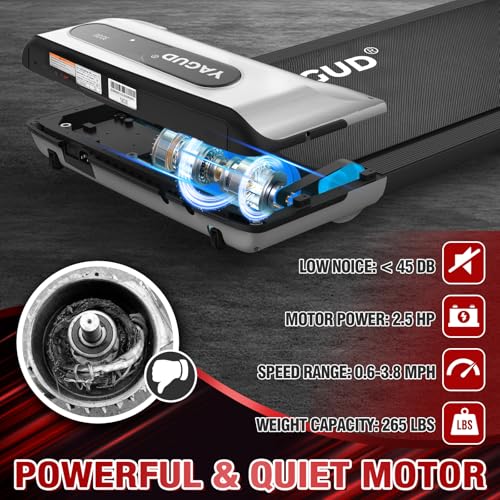 Yagud Portable Under Desk Treadmill with Remote