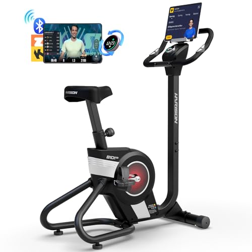 HARISON Self-Powered Upright Exercise Bike with Bluetooth