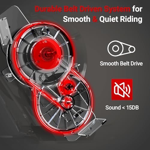HARISON Self-Powered Upright Exercise Bike with Bluetooth