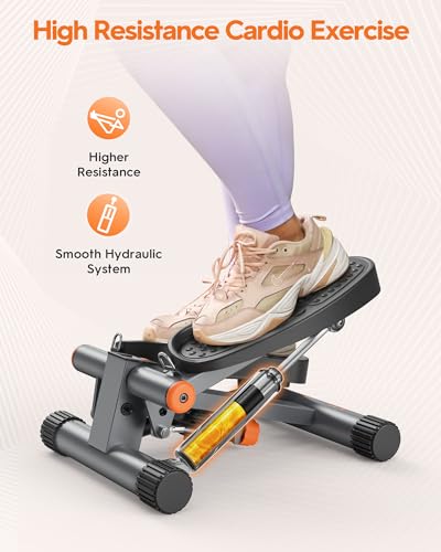 Niceday Stair Stepper with Resistance Bands, LCD Monitor