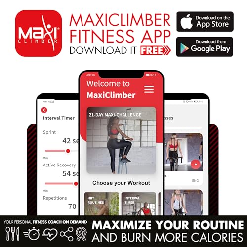 MaxiClimber Vertical Climber for Full Body Workout