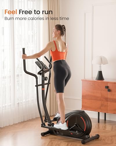 Ultra-Quiet Home Elliptical Machine with LCD Display