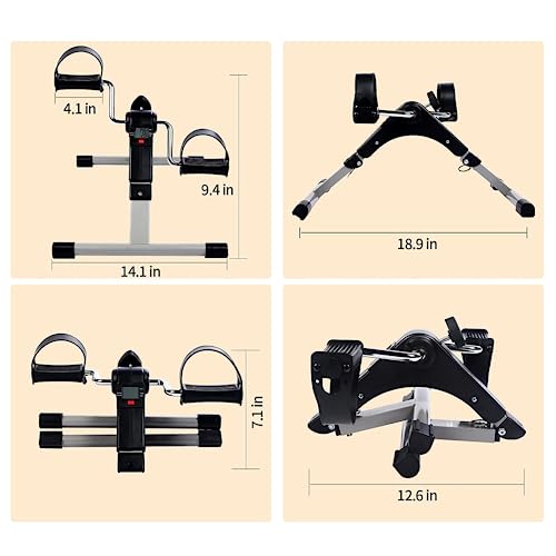 YSSOA Portable Folding Under Desk Exercise Bike