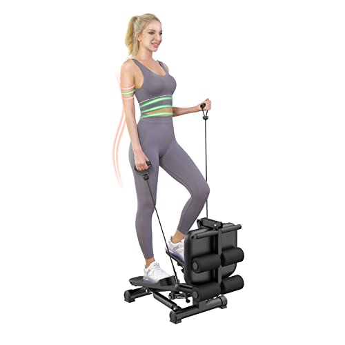 BESVIL 2-in-1 Home Stepper and Ab Machine