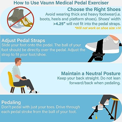Vaunn Under Desk Bike Pedal Exerciser with Display