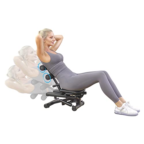 BESVIL 2-in-1 Home Stepper and Ab Machine