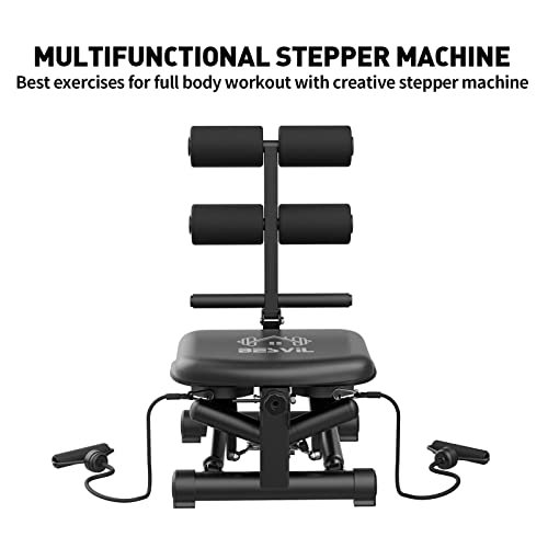 BESVIL 2-in-1 Home Stepper and Ab Machine