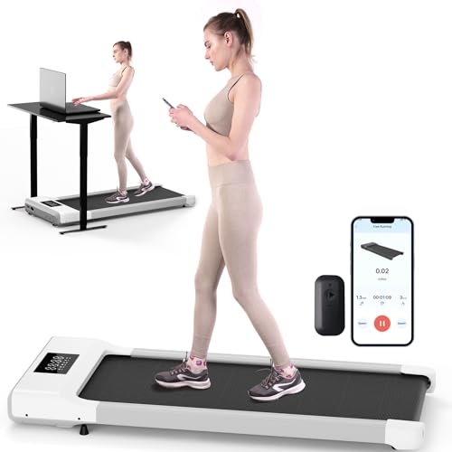2-in-1 Under Desk Treadmill with Remote Control