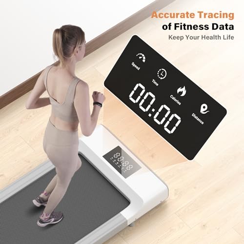2-in-1 Under Desk Treadmill with Remote Control