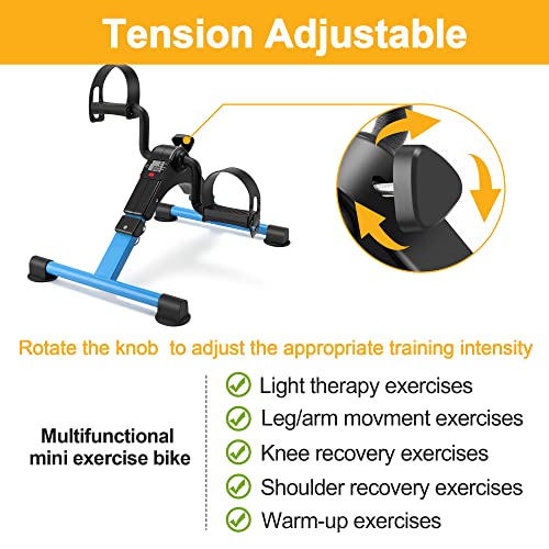 Portable Folding Exercise Bike with LCD Display