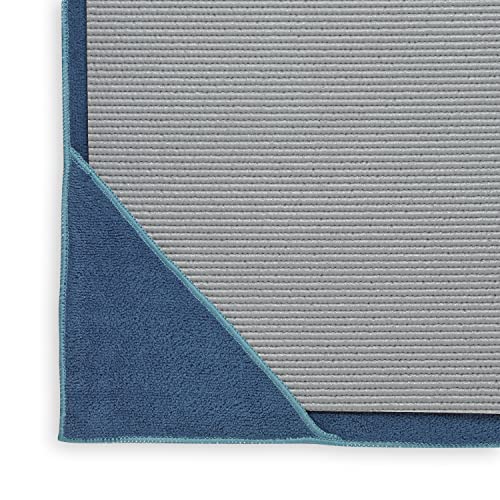 Gaiam Lake Stay Put Yoga Towel Mat 68"x24