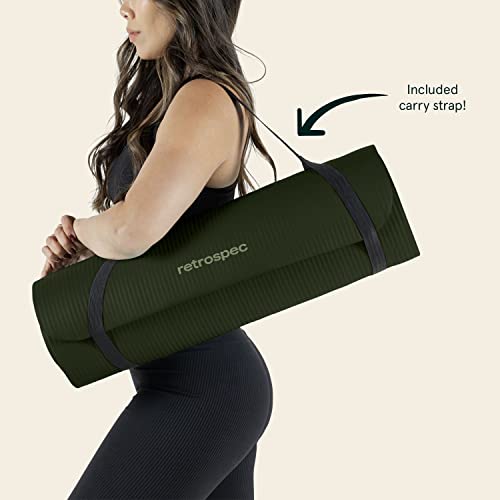 Retrospec Solana 1" Non-Slip Yoga Mat - Wild Spruce