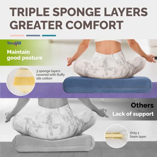 Yes4All Triple-Layer Yoga Bolster Pillow