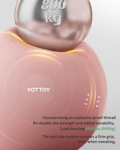 YOTTOY Thick Anti-Burst Exercise Yoga Ball - Pink
