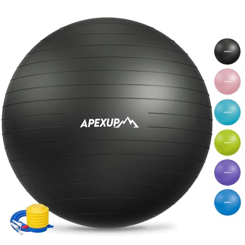 APEXUP Anti-Slip Yoga and Exercise Stability Ball