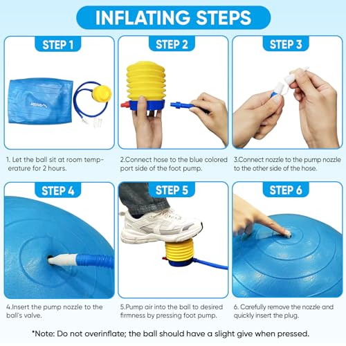 APEXUP Anti-Slip Yoga and Exercise Stability Ball