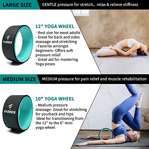 Yoga Wheel Set for Pain Relief & Stretching