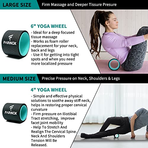 Yoga Wheel Set for Pain Relief & Stretching